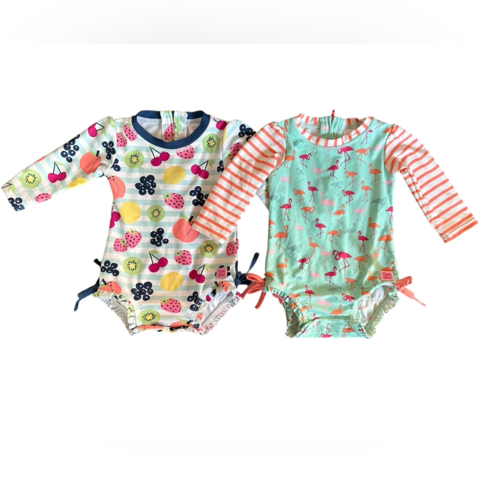 Ruffle Butts Baby Swimsuits. Size 6-12M